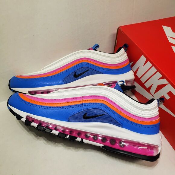 Nike Air Max 97 Multicolor White Black Active Fuchsia CW6992-100 Men\'s Size 8 main image 10